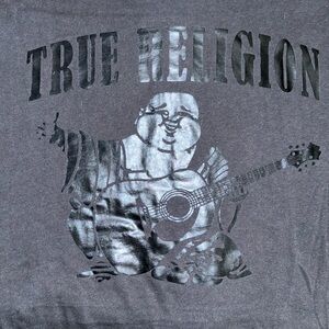 True Religion Black Graphic Tee